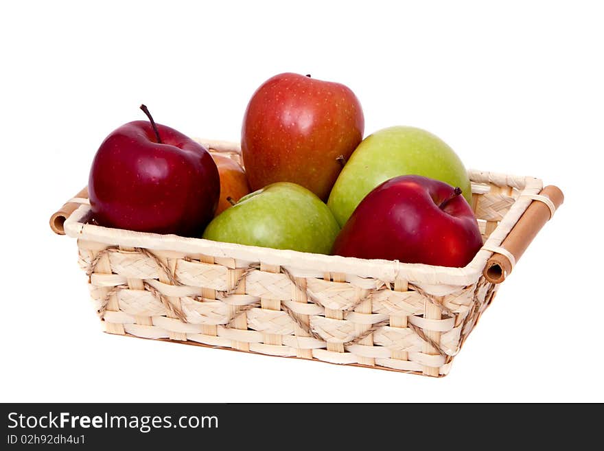 Colorful apples for healthy eating