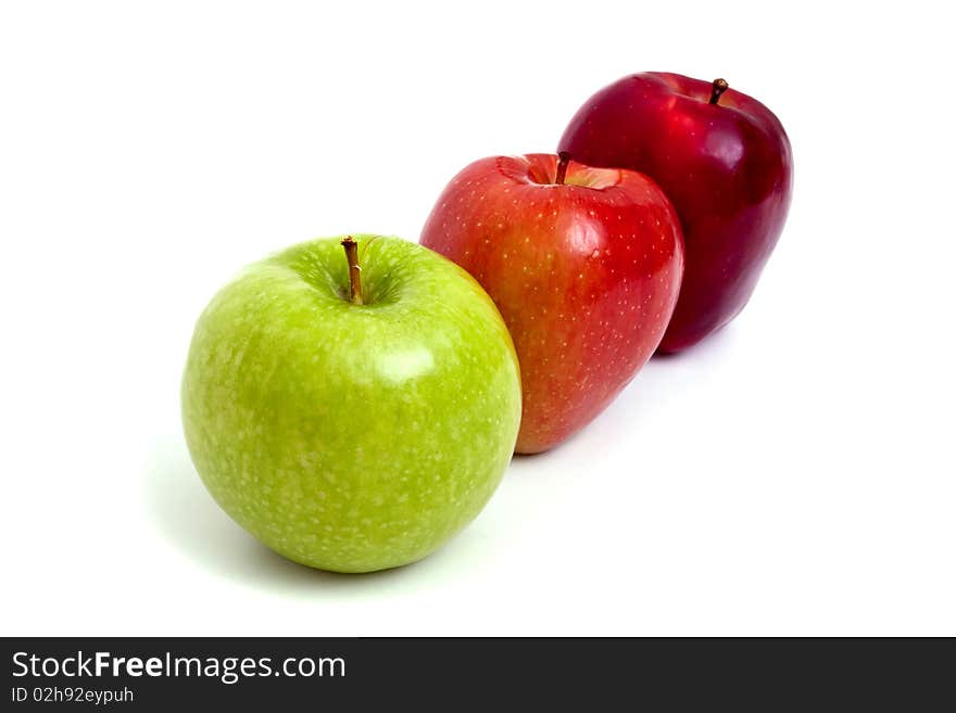 Colorful apples for healthy eating