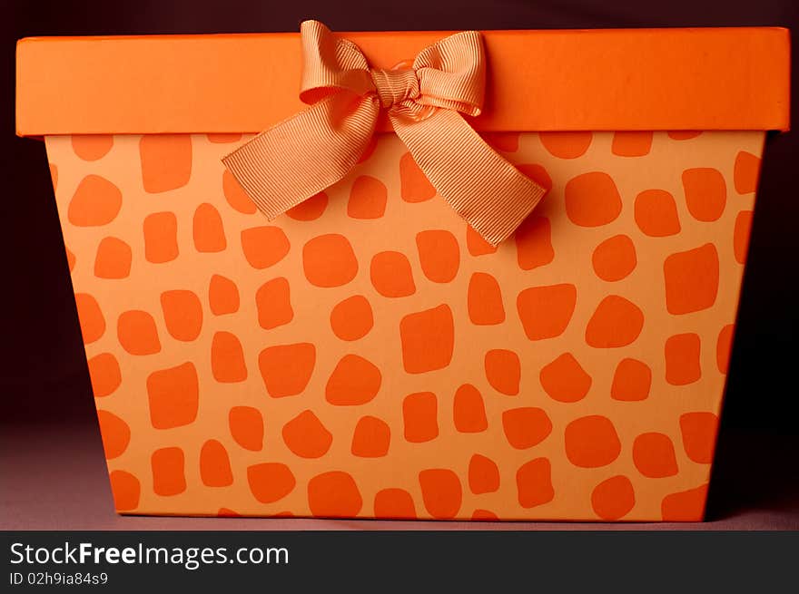 Orange gift box