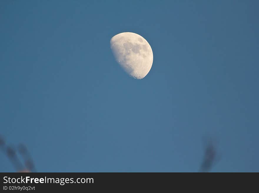 Blue Moon in late evening