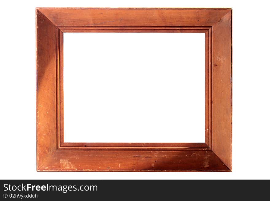 Frame for a picture or a photo on a white background.