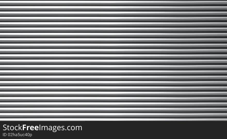 Background made up of horizontal chrome bars with reflections on them. Background made up of horizontal chrome bars with reflections on them