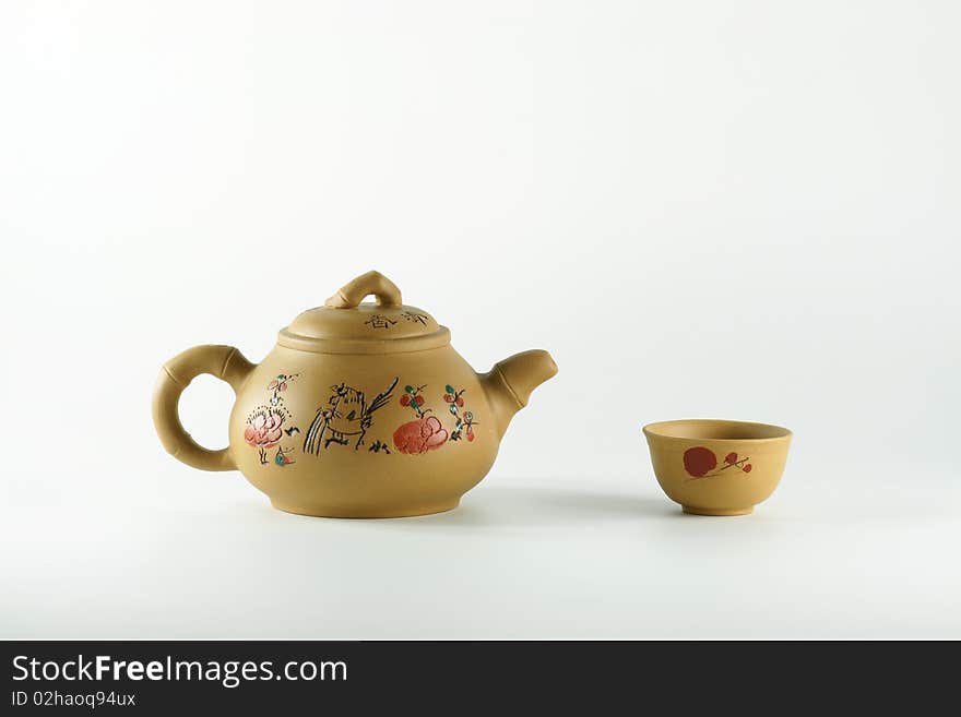 Cups and teapots from China. Cups and teapots from China.