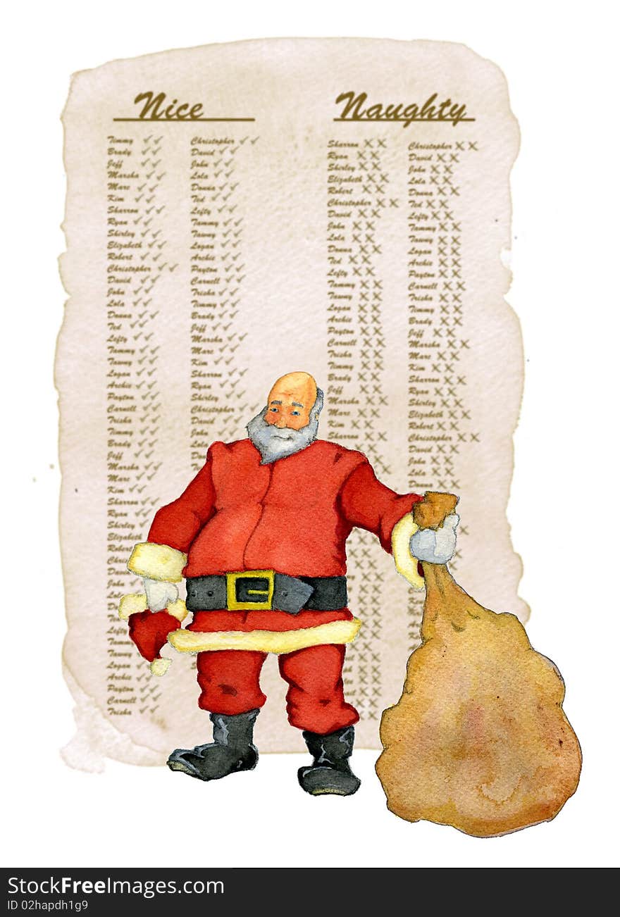 Santa and his list