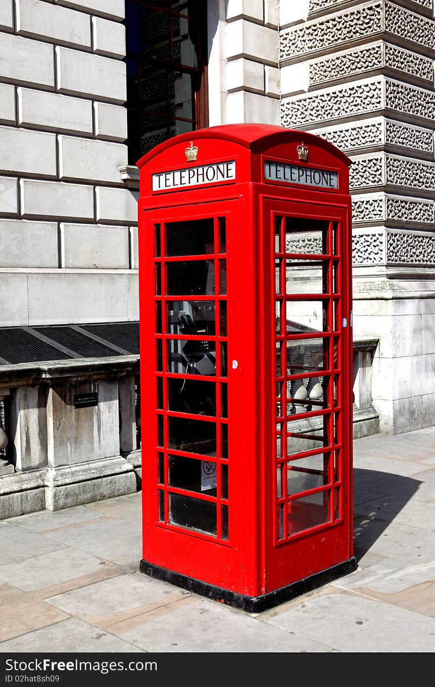 An old style telephone box