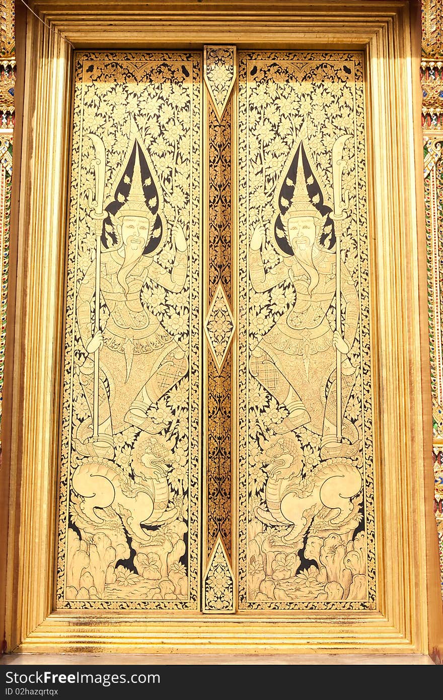 Art design of the door,south of asia