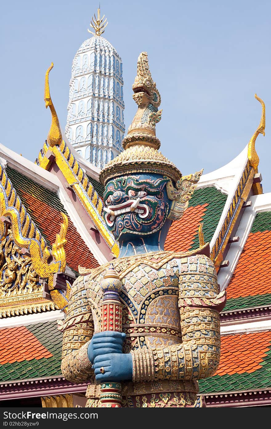 Defender of temple,art of thailand