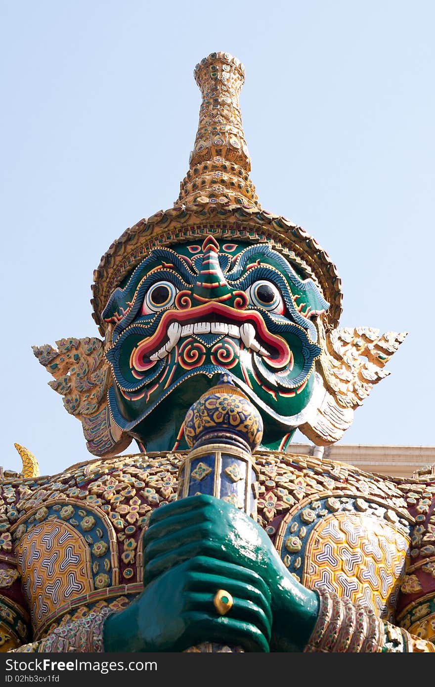 Defender of temple,art of thailand