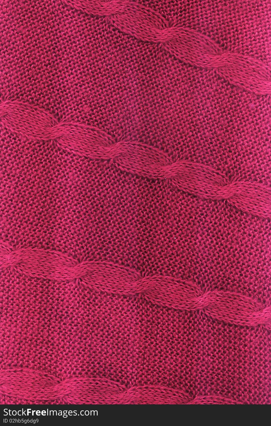 Pink woolen cloth