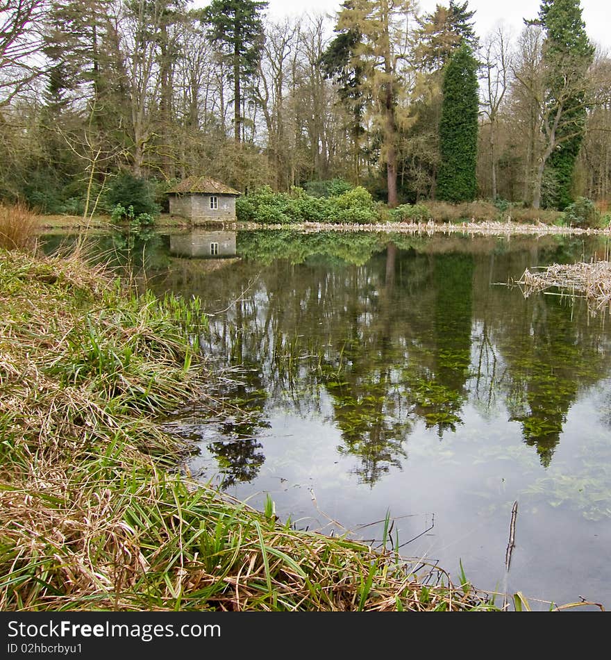 Cottage on the Lake -Square Format