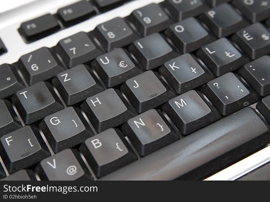 Keyboard isolated on white