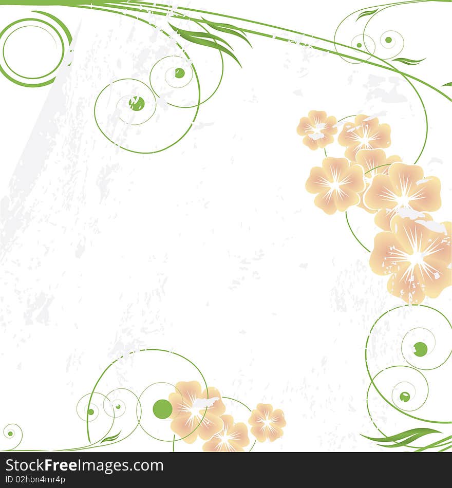 Abstract floral background with space for your text