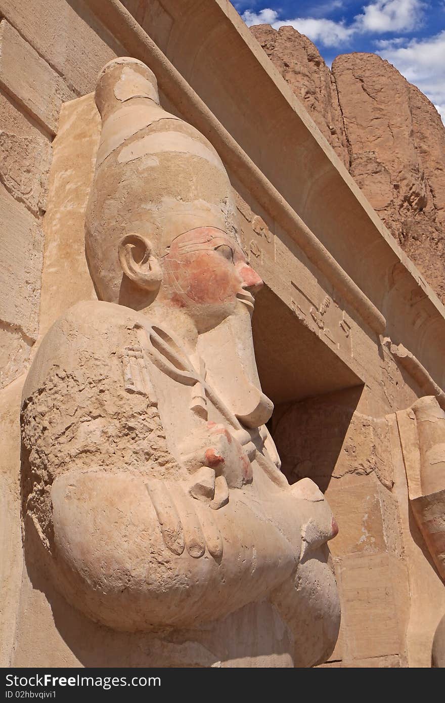 The Statue in Egyptian temple