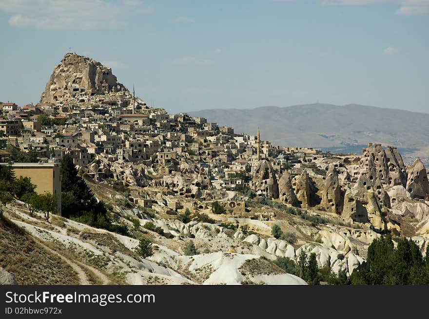 Landscape of cappadocia, Turkey. Cappadocia is a region of exceptional natural wonders, in particular characterized by fairy chimneys and a unique historical and cultural heritage.