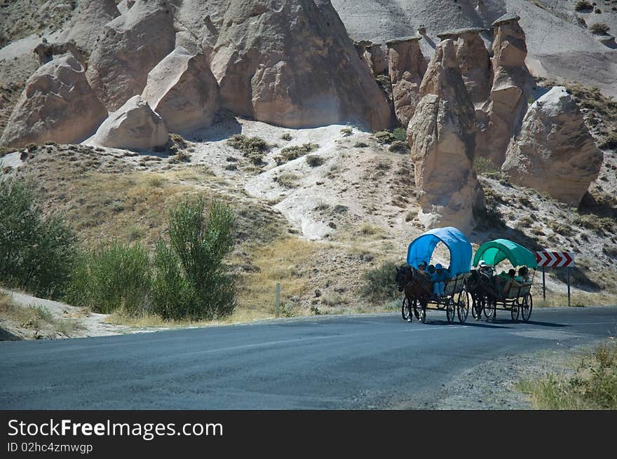 Landscape of cappadocia,  Turkey. Cappadocia is a region of exceptional natural wonders, in particular characterized by fairy chimneys and a unique historical and cultural heritage. Landscape of cappadocia,  Turkey. Cappadocia is a region of exceptional natural wonders, in particular characterized by fairy chimneys and a unique historical and cultural heritage.