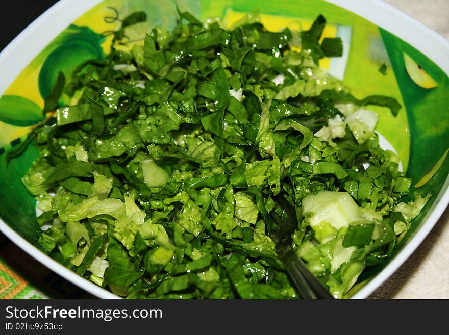 How delicious this green salad tastes!. How delicious this green salad tastes!