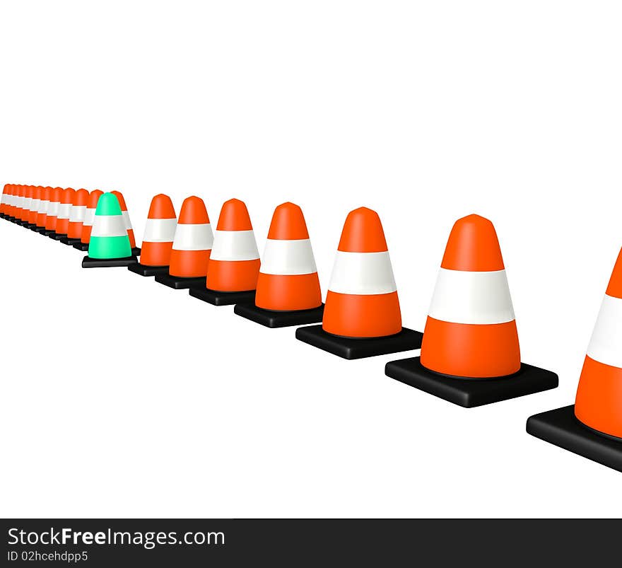 Line of Cones