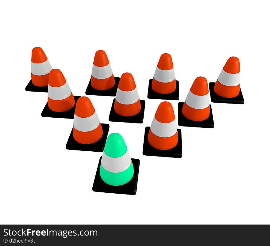 Traffic Cone Triangle