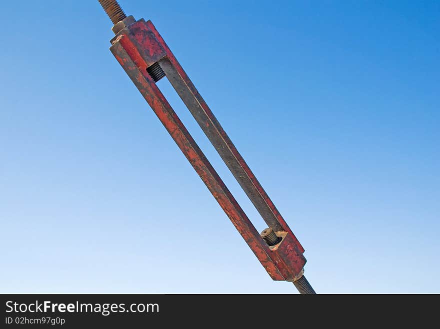 Coupler on a blue background