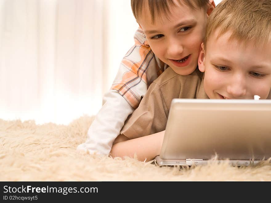 Brothers  With Laptop