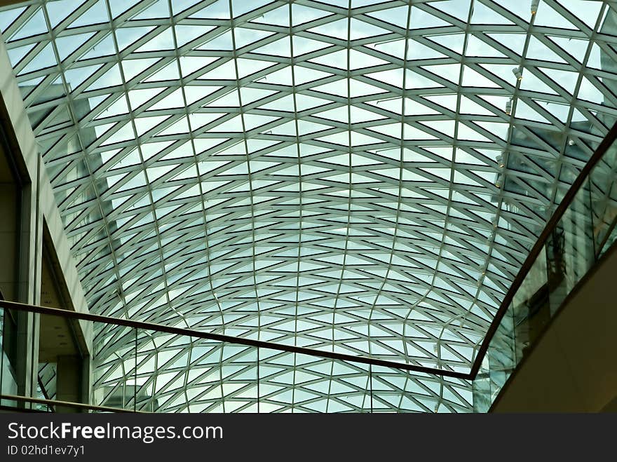 Geometric Ceiling Of Building