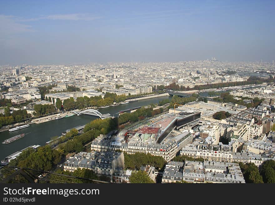 Paris and the Seine River