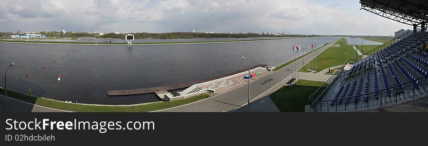 Whitewater Canal, view from the top. Panorama