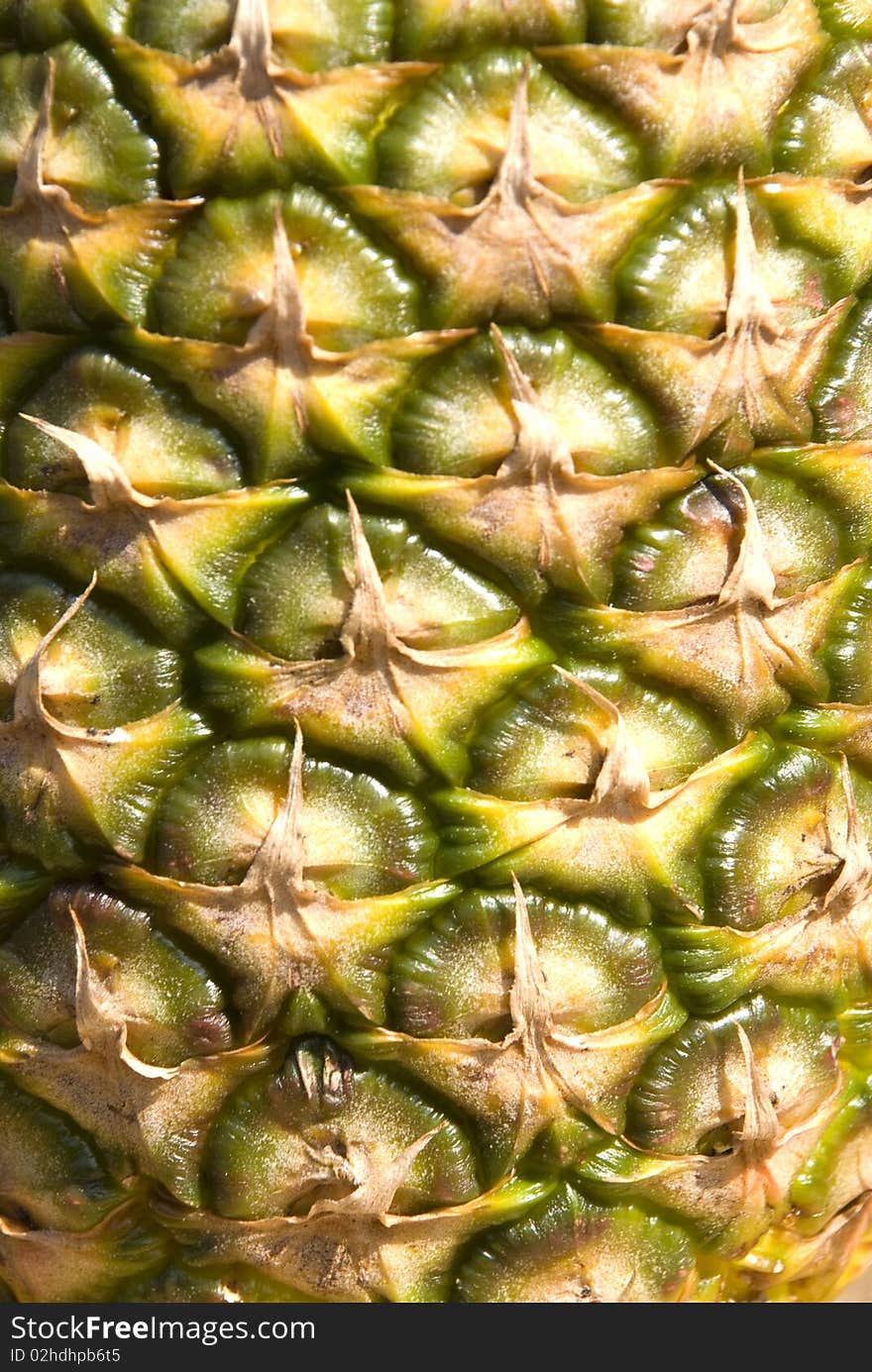 Image of the surface of pineapple