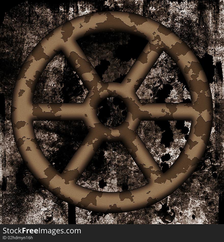 Old Rusted Wheel