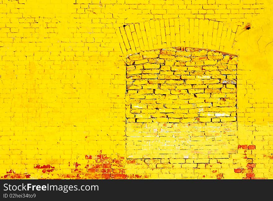 The fragment wall of brick close-up.