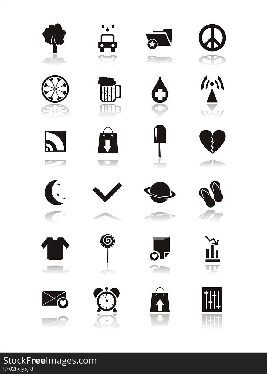 Set Of 21 Web Icons