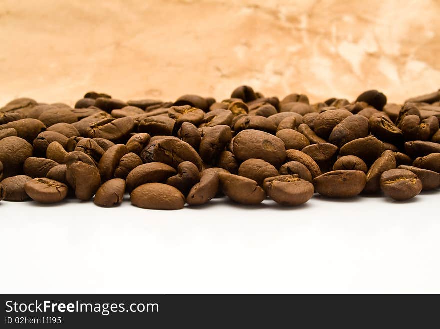 Coffee on a white background