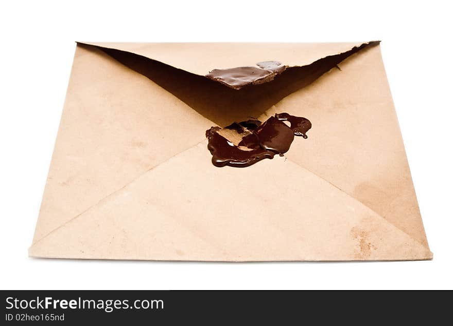 Envelope on white background for your illustrations