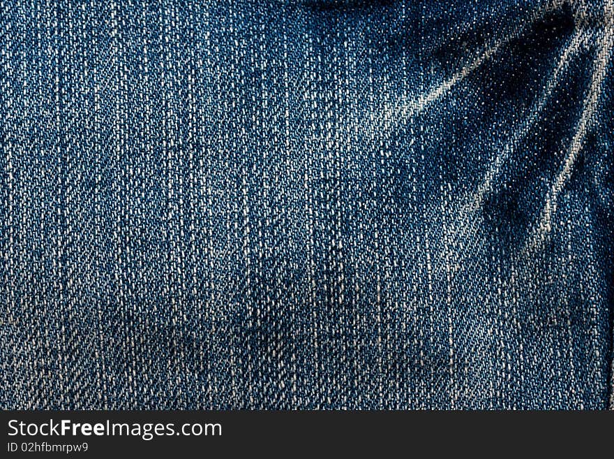 A closeup photo of a jeans texture