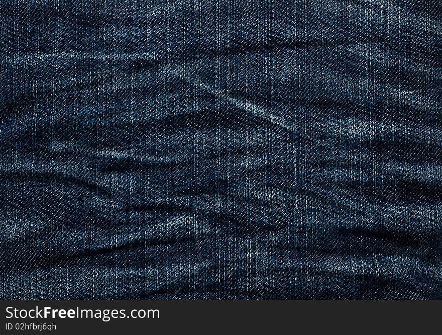 A closeup photo of a jeans texture