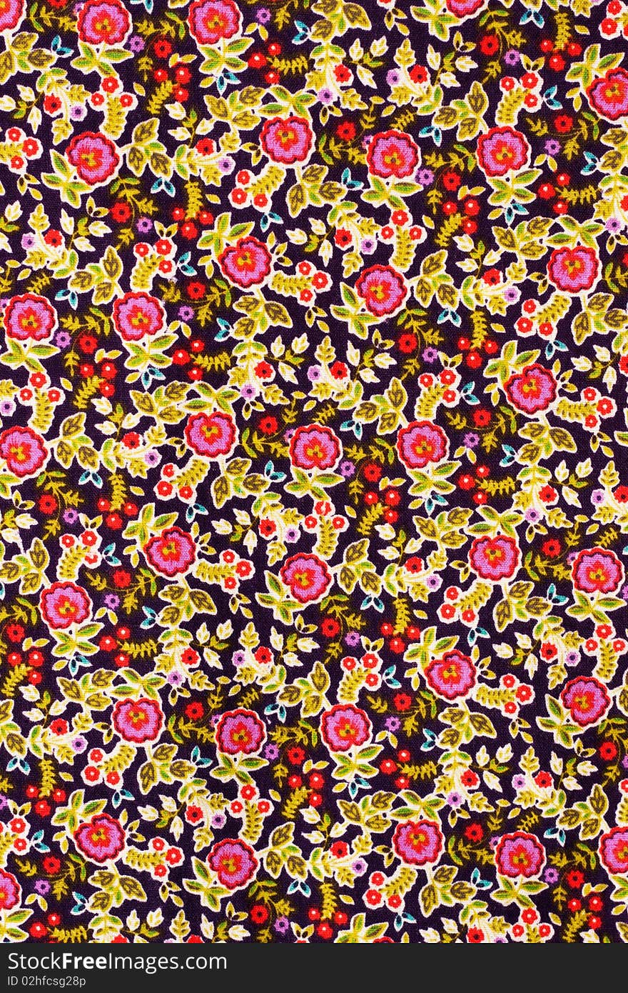 A fabric with flower pattern