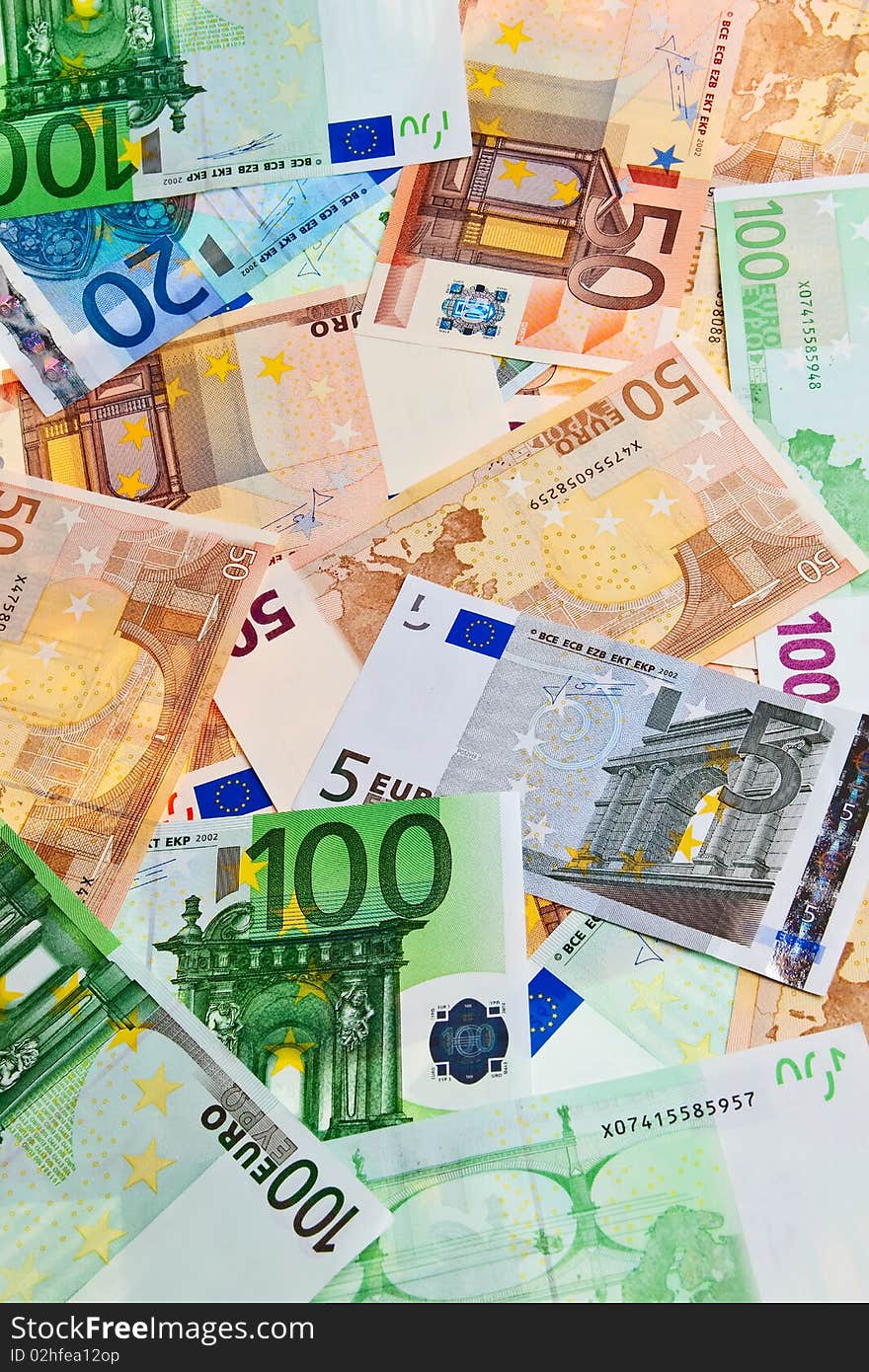 Euro Banknotes.