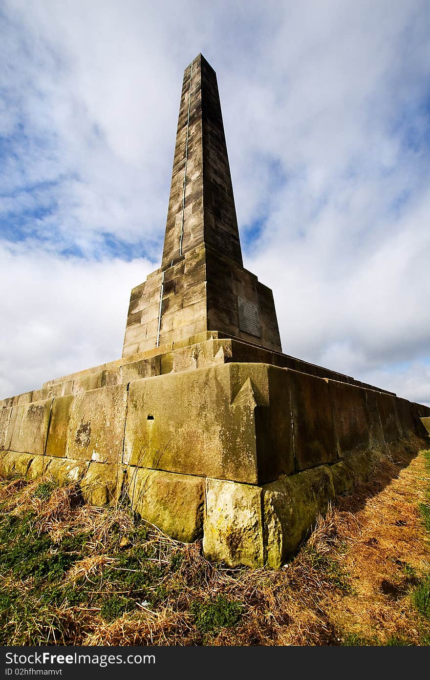 Limestone monument in Lilleshall, Shropshire, England. Limestone monument in Lilleshall, Shropshire, England