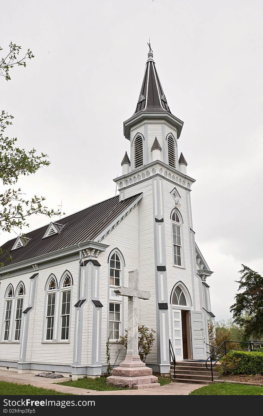 Historic Catholic Church in a rural setting. Historic Catholic Church in a rural setting.