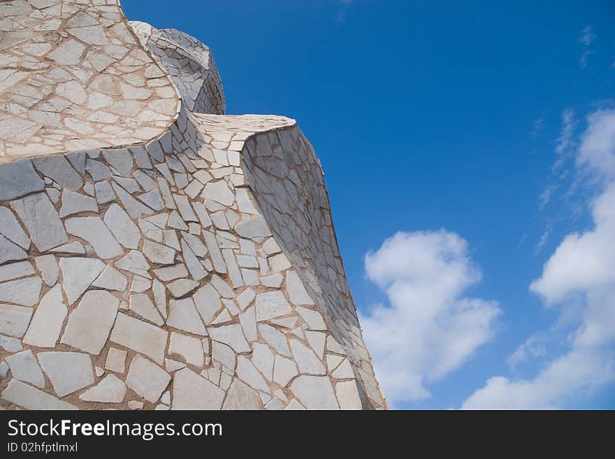 Details of funnels on top of Casa Mila desingned by Antoni Gaudi, Barcelona, Spain. Details of funnels on top of Casa Mila desingned by Antoni Gaudi, Barcelona, Spain.