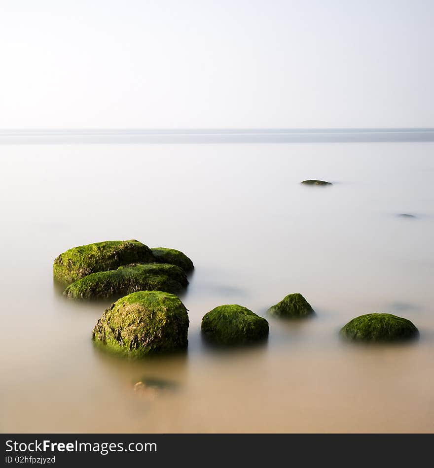 A Hazey morning and a slow shutter speed alowd me to isolate these bolders from their surroundings. Hunstanton, Norfolk, UK. A Hazey morning and a slow shutter speed alowd me to isolate these bolders from their surroundings. Hunstanton, Norfolk, UK