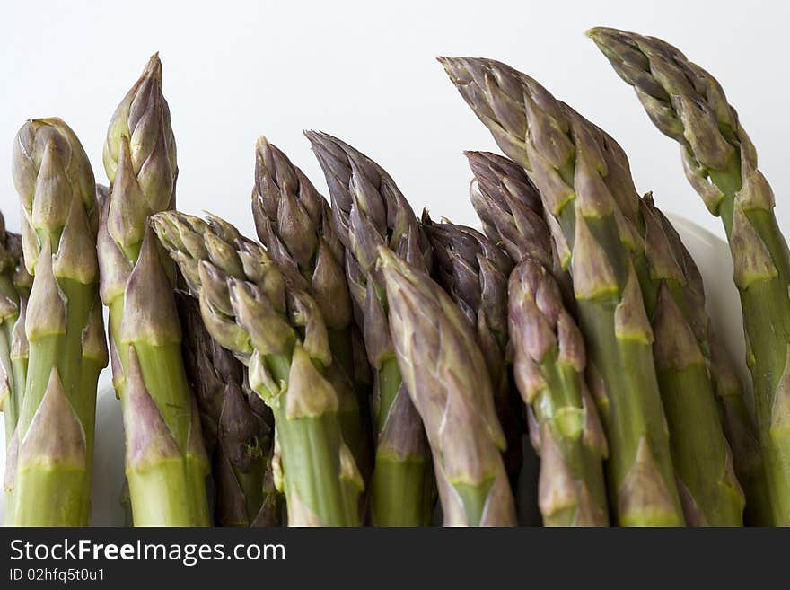 Asparagus tips.