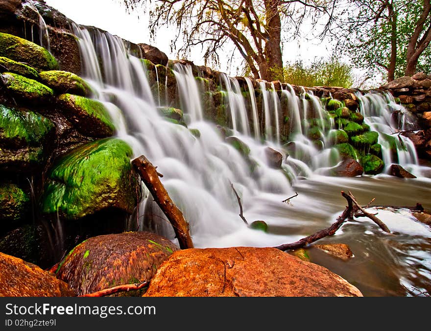 Milky Silky flow of water. Milky Silky flow of water