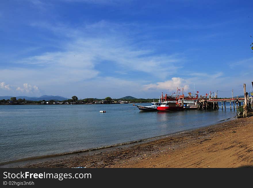 Fishermen village at phuket Thailand