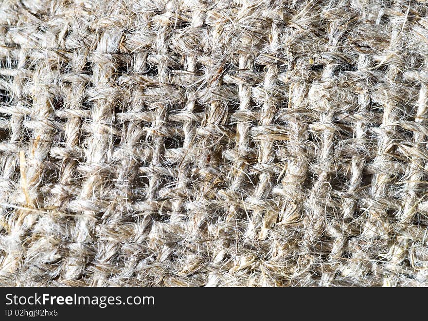 Macro of grey burlap texture. Macro of grey burlap texture