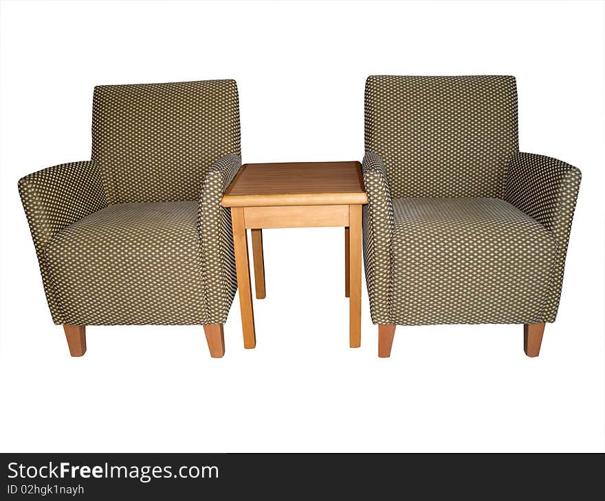 Armchairs with coffee table