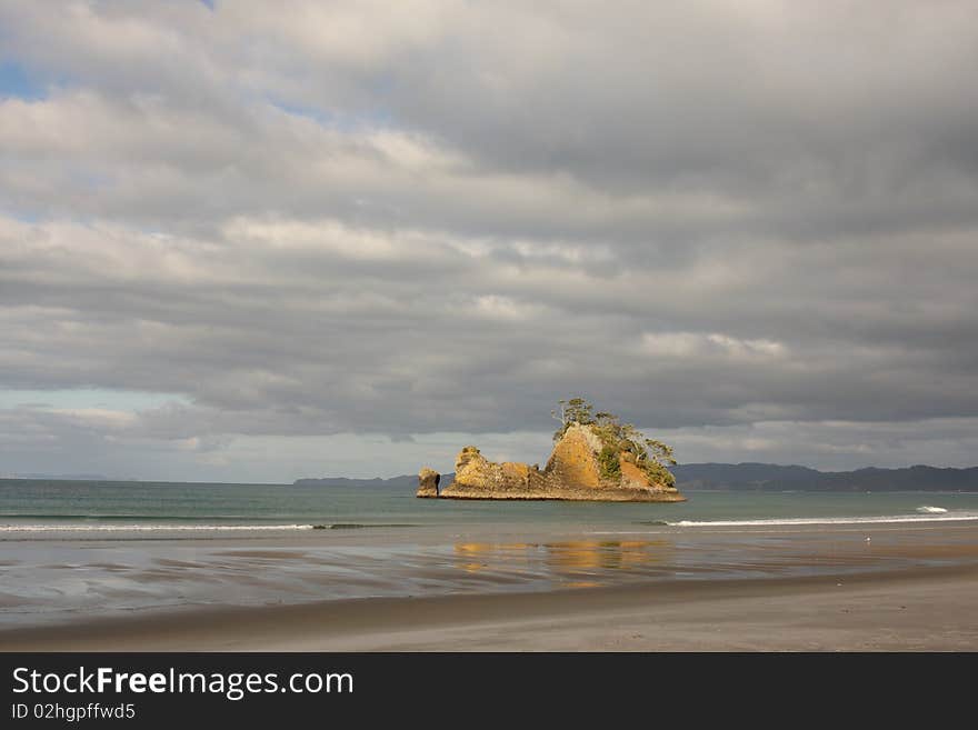 Pungapunga Island coastal New Zealand