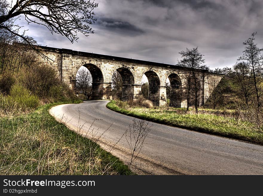 Old railway viaduct