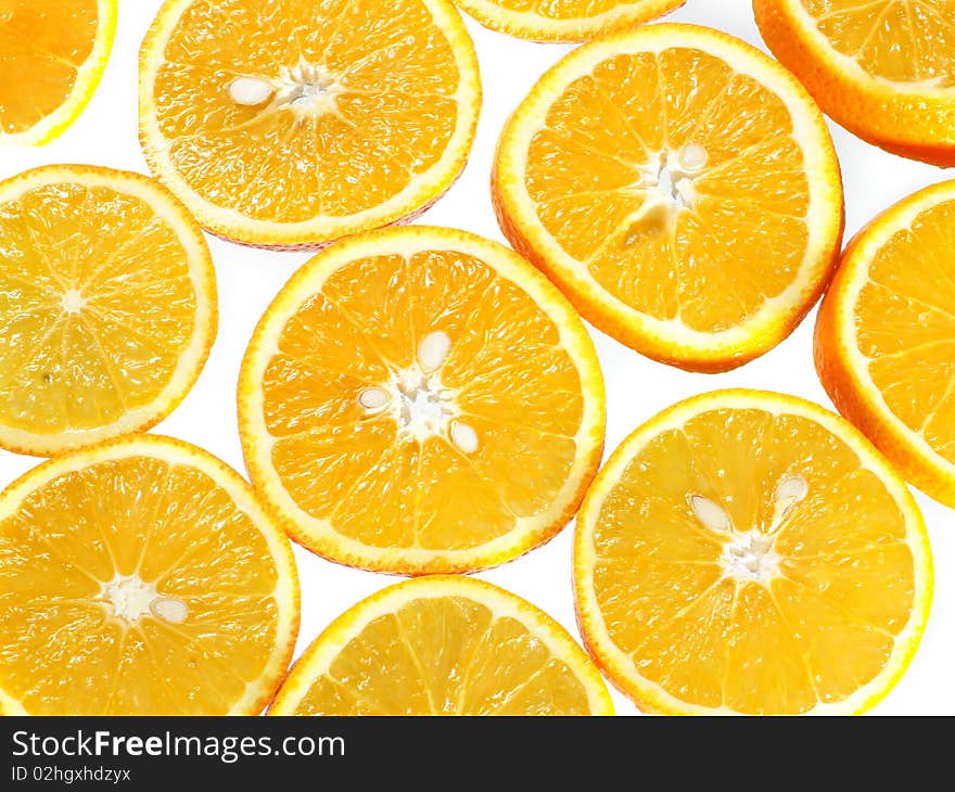 Orange isolated on white