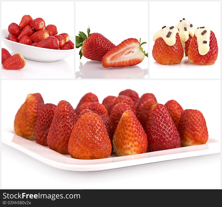 Collage Of Strawberries